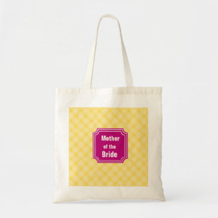 Bolsa Tote Xadrez - Mãe do Casamento Noiva Tote Bag