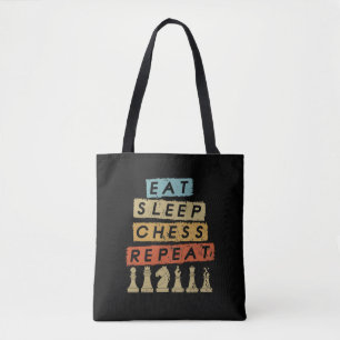 Bolsa Tote Xadrez - Repetir o Xadrez do Sono