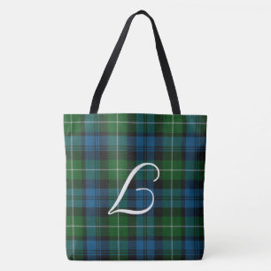 Bolsa Tote Xadrez Tartã Lamont Monogramada