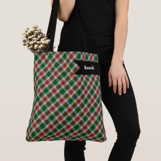 Bolsa Tote Xadrez Verde e Azul Marinho Regional Loch Lomond