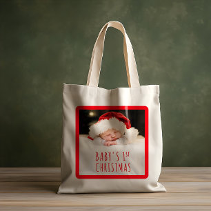 Bolsa Tote Xadrez Vermelho de Natal Listras Diagonais de Féri