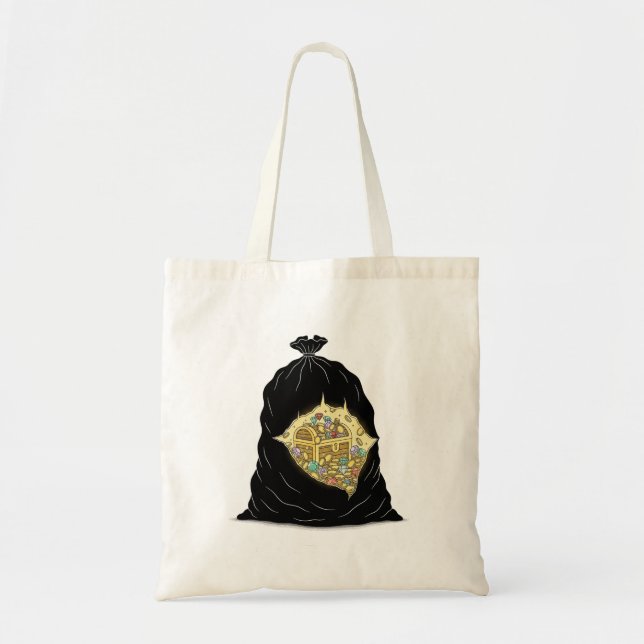 Bolsa Tote Xarope de lixo | Funny Hidden Treasure I (Frente)