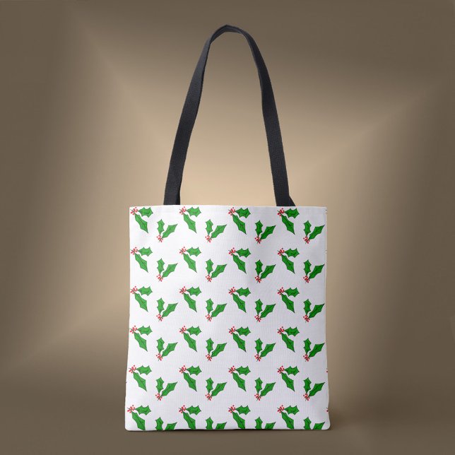 Bolsa Tote Xmas Holly Day (Criador carregado)