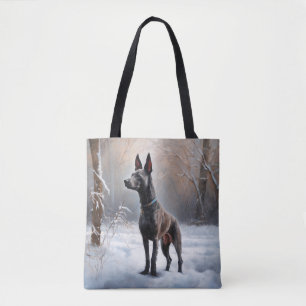 Bolsa Tote Xoloitzcuintli Deixa-o nevar no Natal