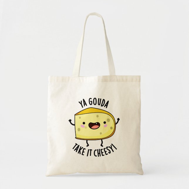 Bolsa Tote Ya Gouda Tome Queijo Engraçado (Frente)