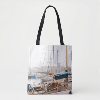BOLSA TOTE YACHT BRANCA NO BASE