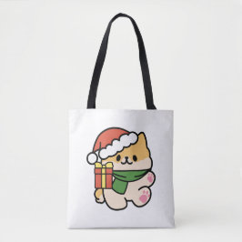 Bolsa Tote Yappy Howlidays - Bela Cartoon de Cão de Natal