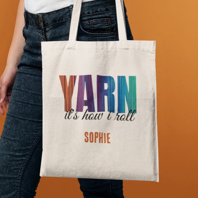 Bolsa Tote Yarn, é como eu faço os amantes de tricô (Criador carregado)