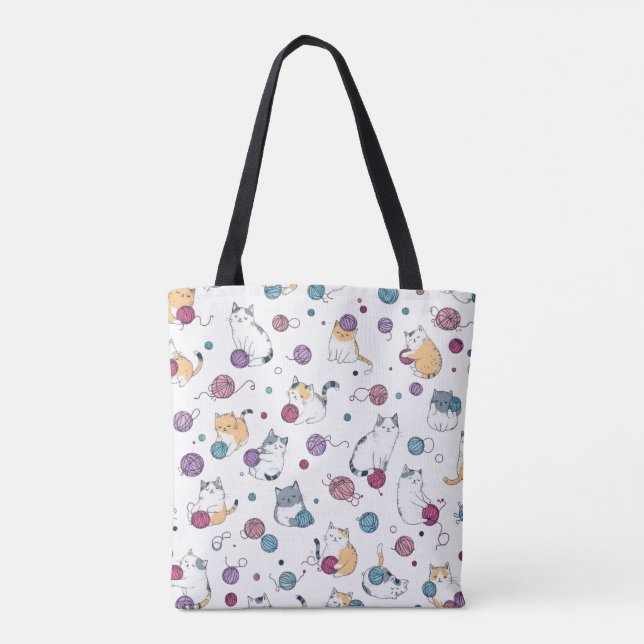 Bolsa Tote Yarn Kittens (Verso)