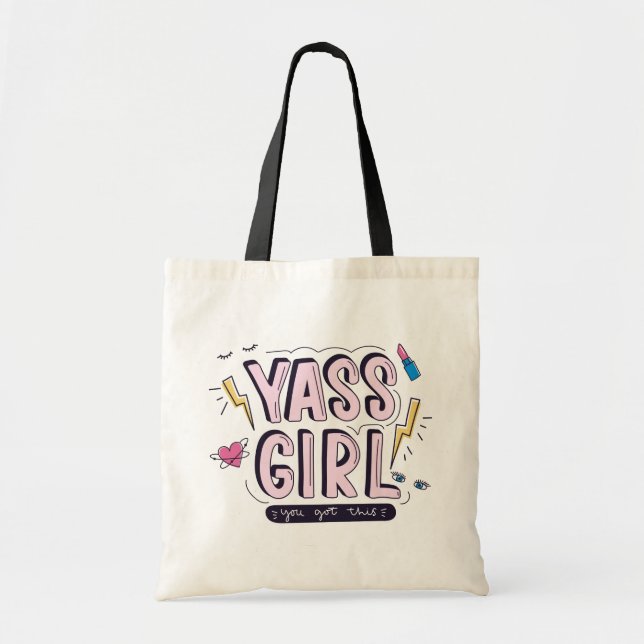 Bolsa Tote Yass Girl | Você Recebeu Isso (Frente)