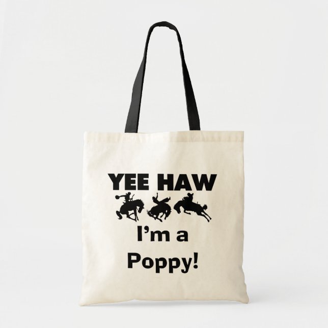 Bolsa Tote Yee Haw, sou uma camiseta e presentes (Frente)