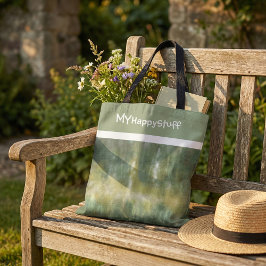 Bolsa Tote Yellow green modern abstract elegant pattern 