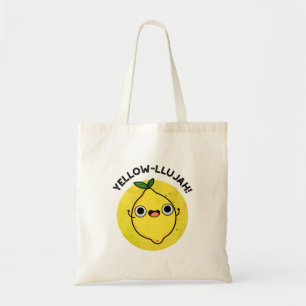 Bolsa Tote Yellow Llujah Funny Lemon Pun