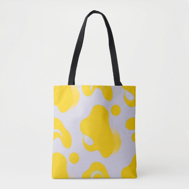 Bolsa Tote Yellow Organic Abstract  (Frente)