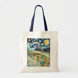 Bolsa Tote Yellowstone Mammoth Hot Springs Van Gogh Vibrant