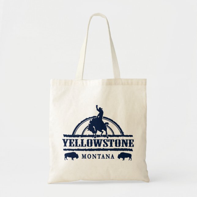 Bolsa Tote Yellowstone Montana Rodeo Cowboy (Frente)