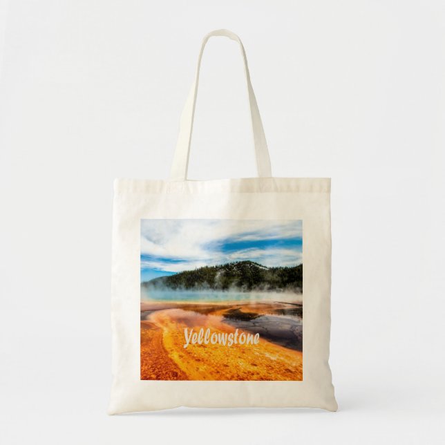 Bolsa Tote Yellowstone National Park Monta Animais Naturais (Frente)