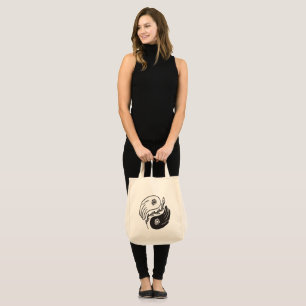 Bolsa Tote Yin Yang Hands with Floral Balance