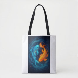 Bolsa Tote Yin Yang Koi Fish