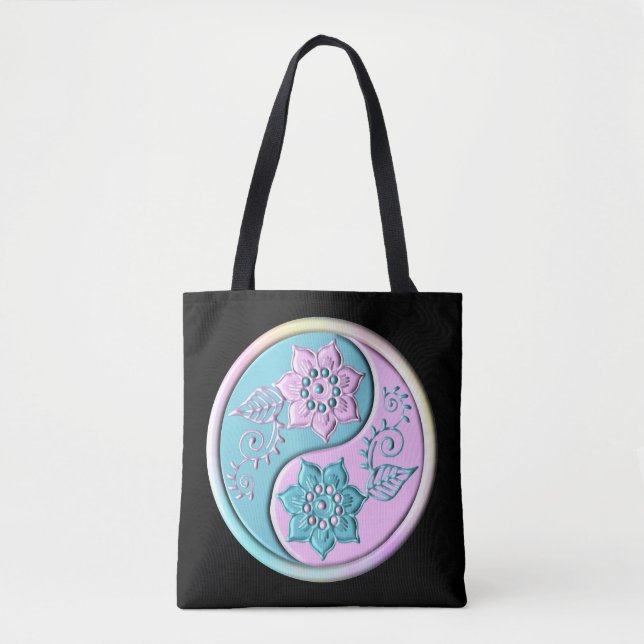Bolsa Tote Yin Yang Pastel (Frente)