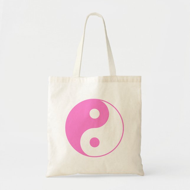 Bolsa Tote Yin Yang Tote Bag Rosa (Frente)