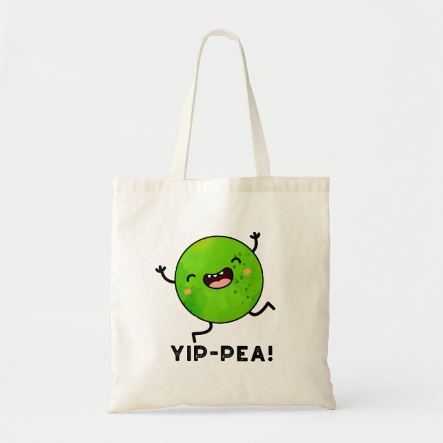 Bolsa Tote Yip-pea Happy Pea Pun (Frente)