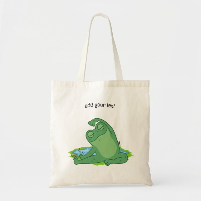 Bolsa Tote Yoga do sapo para Sapos (Frente)