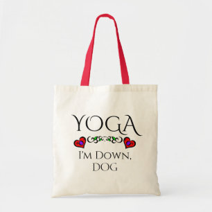Bolsa Tote Yoga, estou no chão, Saco de Tote de Cachorro