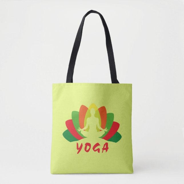 Bolsa Tote Yoga Flor de Loto (Frente)