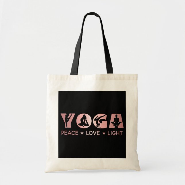 Bolsa Tote Yoga - Luz do Amor pela Paz (Frente)