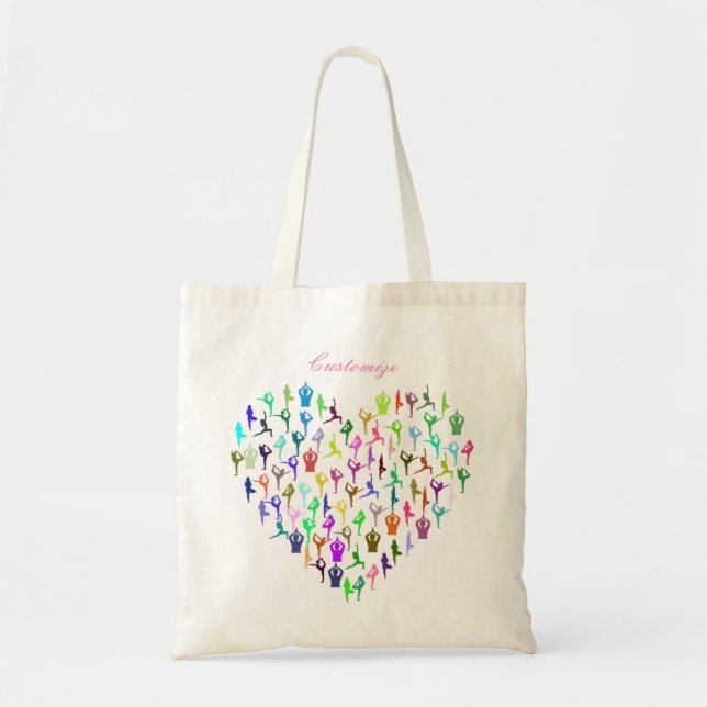 Bolsa Tote Yoga Possui Thunder_Cove do Coração (Frente)