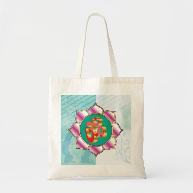 Bolsa Tote Yoga Studio OM - Marca impressa (Frente)