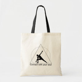 Bolsa Tote Yoga Triangle Pose Emblem