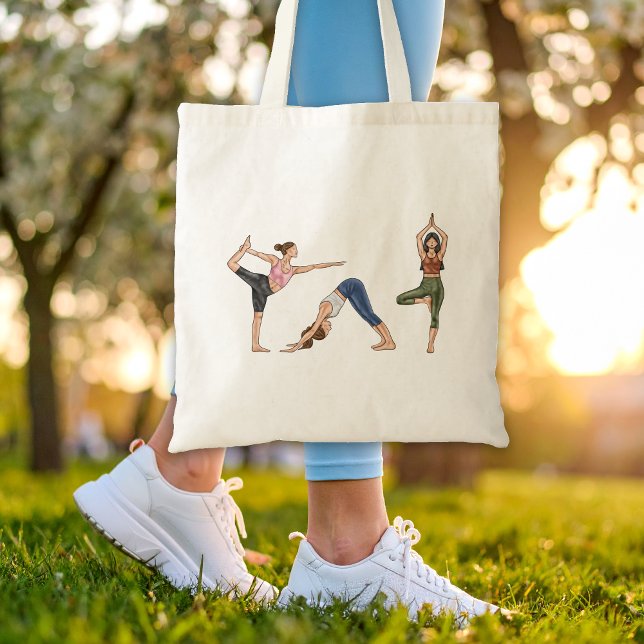 Bolsa Tote Yoga Women Possui Mulheres Com Esforço (Criador carregado)