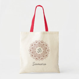 Bolsa Tote Yoga Yogi Lady Lotus Mandala Om Eco - mercearia si