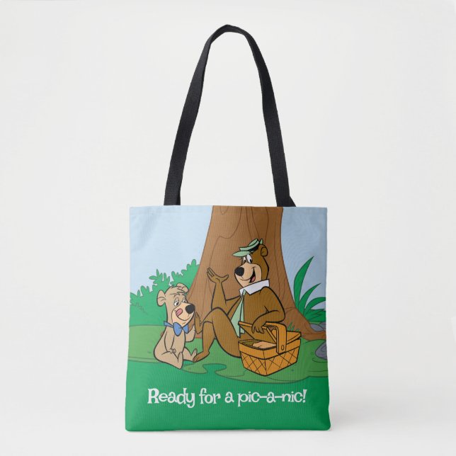 Bolsa Tote Yogi Bear e Boo Picnic Snack (Frente)