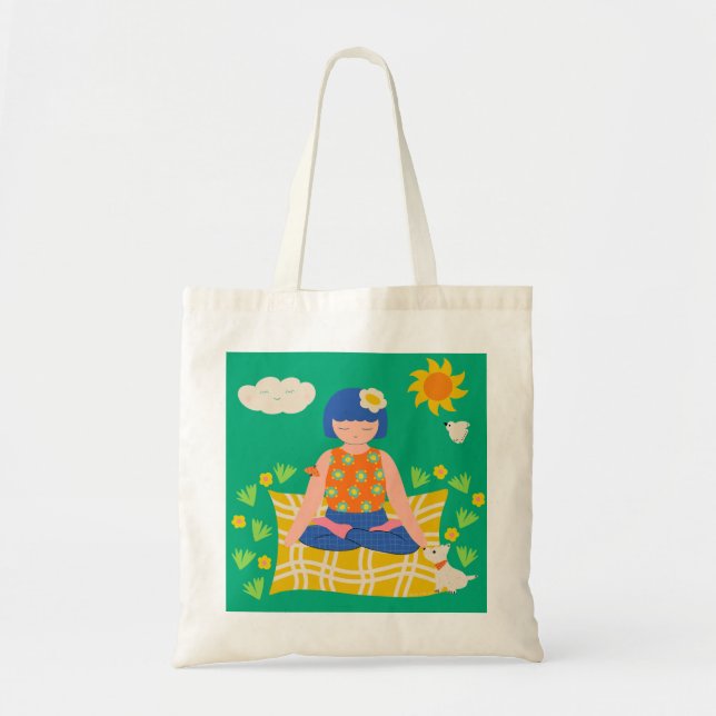 Bolsa Tote Yogi Girl (Frente)