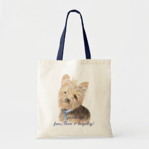 Bolsa Tote Yorkie bonito, yorkshire terrier, cão, animal de