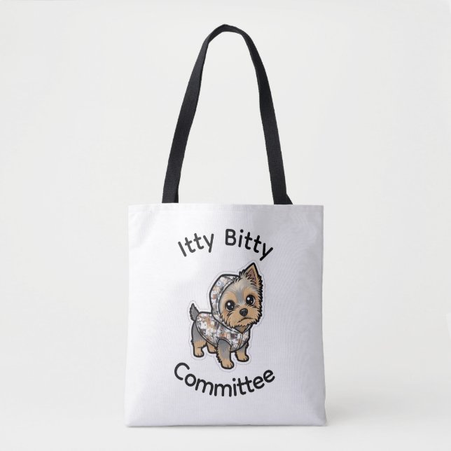 Bolsa tote yorkie cartoon (Frente)
