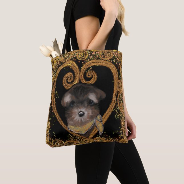 Bolsa Tote Yorkie Poo (Close Up)