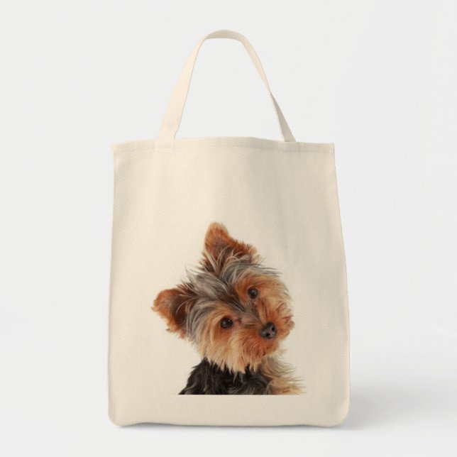 Bolsa Tote Yorkie Puppy Dog Gift Cute Yorkshire Terrier (Frente)