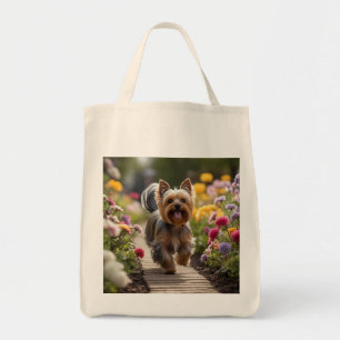 Bolsa Tote Yorkshire Terrier Elegant Grocery Tote Bag