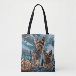 Bolsa Tote Yorkshire Terrier Halloween Spooky