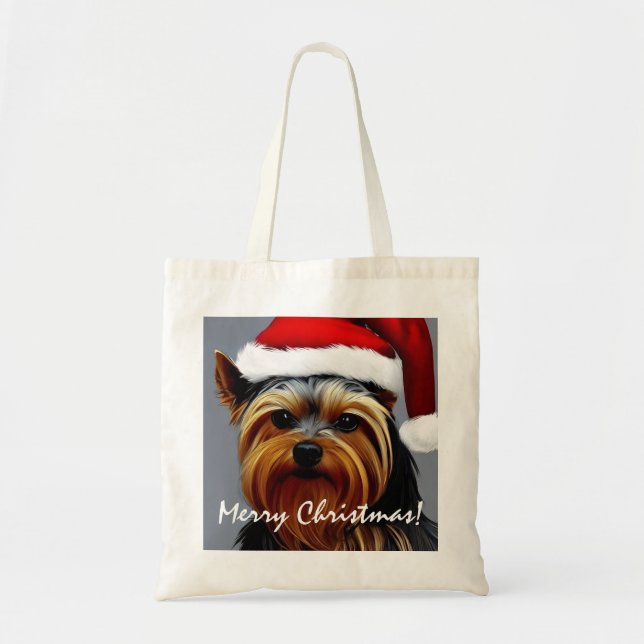 Bolsa Tote Yorkshire Terrier Natal (Frente)