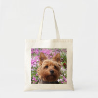 Yorkshire Terrier Puppy Dog Canvas Totebag