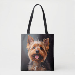 Bolsa Tote Yorkshire Terrier Realismo Art Retrait