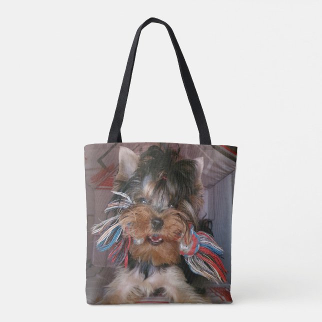Bolsa Tote Yorkshire Terriers (Verso)
