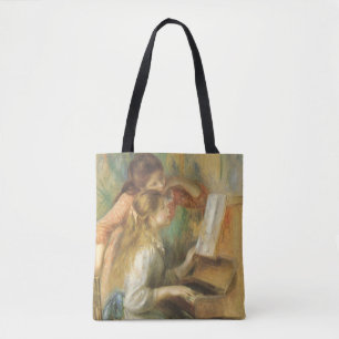Bolsa Tote Young Girls in Piano por Pierre Renoir