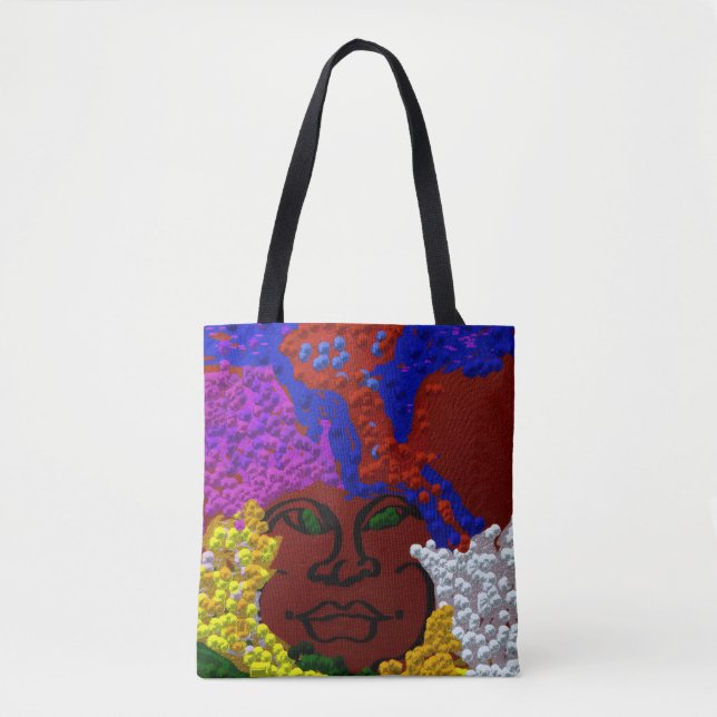 Bolsa Tote Young Woman in the Flower Mist (Frente)