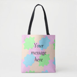 Bolsa Tote Your message here add text name boho colorful rust